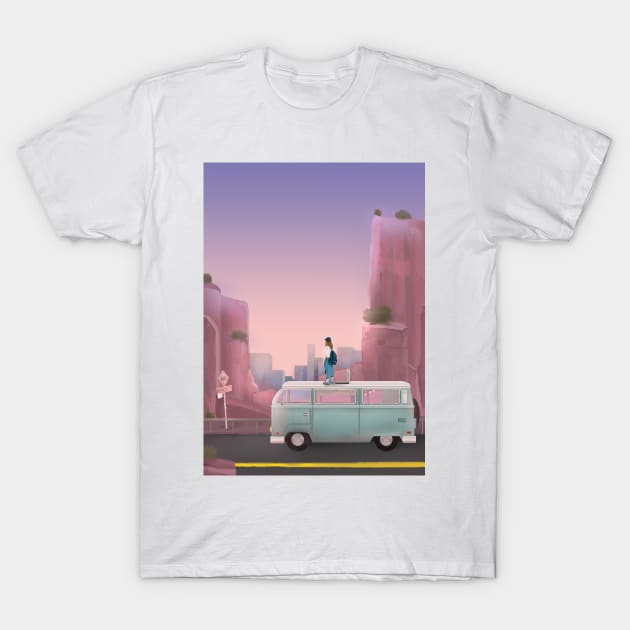 Lofi Travel T-Shirt by SorokinaAnny